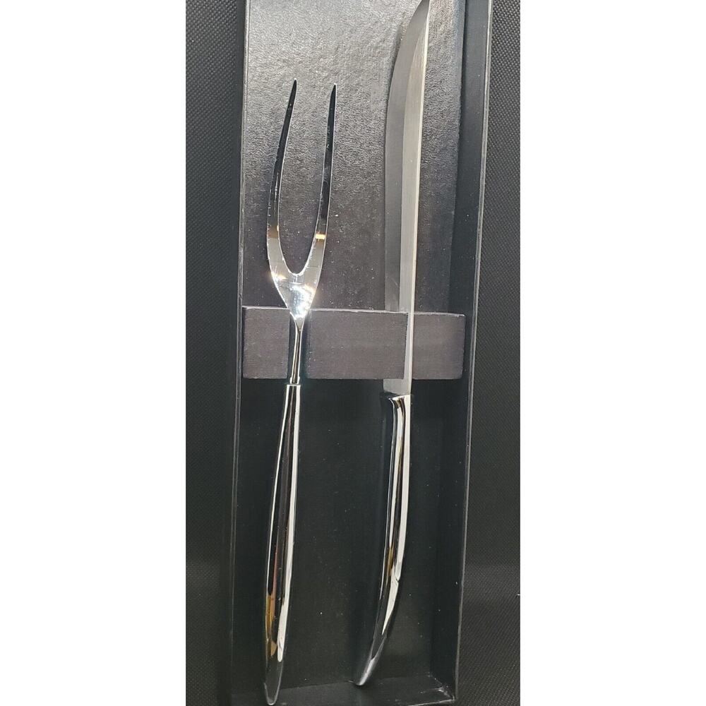 Carvel Hall Steel Smiths 2 Piece Carving Cutlery Set Knife Fork Vintage 1970 Era